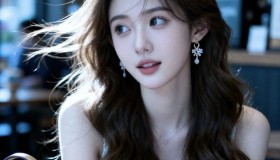 咖啡馆长卷发女生