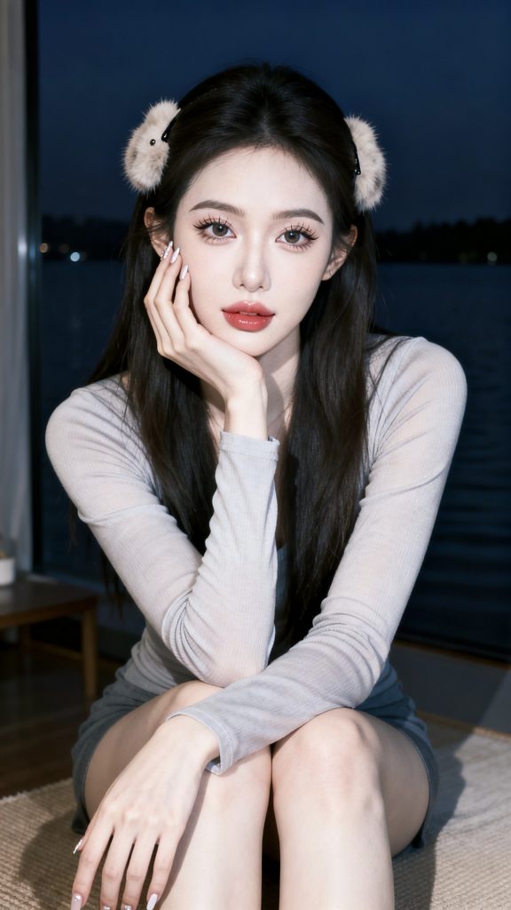 冷白皮网红女生