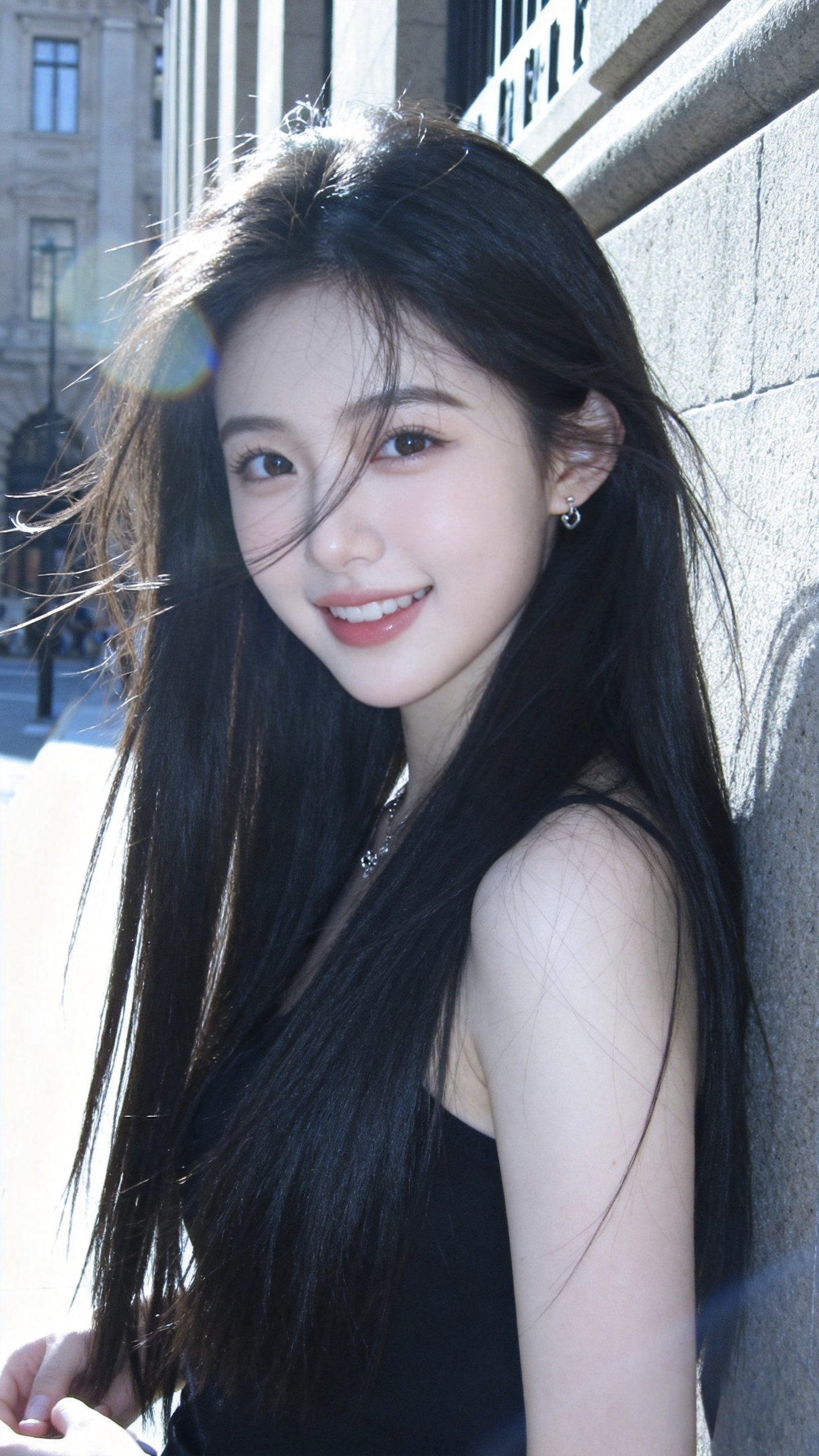 甜美长发女生