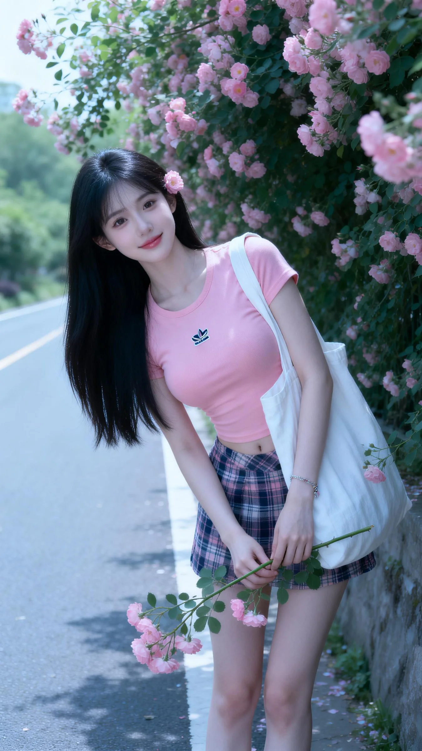 花下JK女生
